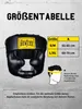 A size chart for a boxing headguard, showing measurements and sizes. Anteprima dell’immagine prodotto