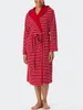 Schiesser Damen Bademantel Feather Terry - rot - Größe M Produktbild-Vorschau 4