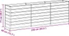 vidaXL Hochbeet Hellbraun 240 x 40 x 77 cm Verzinkter Stahl Produktbild-Vorschau 7