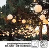 3x30cm Lampions outdoor weiß,3x Batterie LED warmweiß mit Produktbild-Vorschau 5