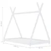 vidaXL Dětský rám postele bílý borovicový masiv 80 x 160 cm Náhled obrázku produktu 8