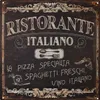 Moritz Blechschild 30 x 30 cm Ristorante Italiano Pizza Produktbild-Vorschau 1