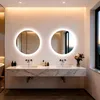 Lustro łazienkowe LED, oświetlane, średnica 60 cm, okrągłe, Podgląd zdjęcia produktu 5