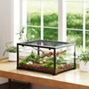 PawHut Terrarium für Reptilien Glasterrarium mit Schiebetür Produktbild-Vorschau 2