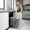 MinteLiv Einbaumülleimer 3x10L Mülltrennsystem Ausziehbar, Produktbild-Vorschau 10