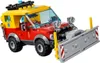 A LEGO City Ski Resort snow plow vehicle with a driver. Anteprima dell’immagine prodotto