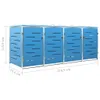 Box pour poubelles pour 4 tonnes 276,5x77,5x115,5 cm acier Voir les images du produit 12