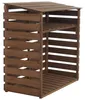 Abri à bois HWC-Q16, étagère pour bois de chauffage, abri à Voir les images du produit 7