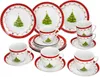 Koffieservies 18-delig - Porseleinen servies - Feestelijke Productafbeelding-voorbeeld 2
