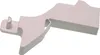 A white plastic appliance part is shown against a white background. Produktbild-Vorschau
