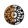 Opviq, Wooden- TNL1173, Nussbaumfarbe,Schwarz, Wanduhren, Produktbild-Vorschau 5