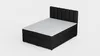 Boxspringbett ROCK 160x200 Stoff Schwarz H4 Produktbild-Vorschau 3