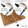 Mobile Gartendusche mit rechteckiger Holz-Plattform - Produktbild-Vorschau 3