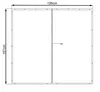 Wetterschutz Wand 126 x 167 cm Vorne, Einzeln für Produktbild-Vorschau 2