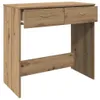 vidaXL Artisan dubový stůl 80x40x75 cm materiál na bázi Náhled obrázku produktu 1