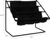 QUVIO Desk Storage Rack - Metall und Stoff - Produktbild-Vorschau 3