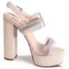 topschuhe24 3013 Damen Plateau Sandaletten Glitzer Produktbild-Vorschau 2