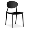 Homestyle4u Gartenstuhl WM schwarz 4er Set stapelbar Produktbild-Vorschau 5