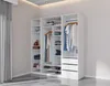Marmex TRES 05 Weiß Kleiderschrank mit Einlegeböden Produktbild-Vorschau 8