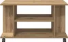 vidaXL TV polica s kolieskami Artisan dub 80x40x45 cm Náhľad obrázku produktu 3