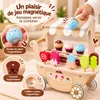 Carrito de helados de madera - Incluye 9 cubitos de hielo Vista previa de la imagen del producto 6
