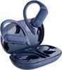 A pair of blue wireless earbuds with a charging case. Produktbild-Vorschau