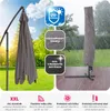 Slunečník Ciccio Ø 350 cm s ochranným krytem - šedý Náhled obrázku produktu 6