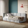 Selsey Cloudy - Lit rembourré, tissu en velours gris clair, Voir les images du produit 3