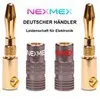 Bananenstecker 4mm schraubbar 8x Stecker vergoldet NEXMEX Produktbild-Vorschau 14