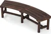 A curved wooden bench on a white background. Náhľad obrázku produktu