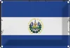 vianmo Blechschild 12x18 cm El Salvadors Salvador Flagge Produktbild-Vorschau 1