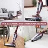 Collage of a cordless stick vacuum cleaner in different home settings. Produktbild-Vorschau