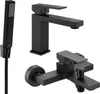 Mexen Uno R77 Badewannenset, Schwarz - 71403R77-70 Produktbild-Vorschau 1