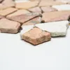 Mosaik Fliese Marmor Naturstein beige rot Bruch Ciot Produktbild-Vorschau 2