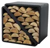 Westmann Stahl Kaminholzregal Kanto Schwarz 57x36x56 cm Produktbild-Vorschau 1