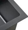 vidaXL Ručně vyráběný kuchyňský dřez z černé nerezové oceli Náhled obrázku produktu 6