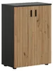 Mone Badschrank 2 Türen Eiche Nachbildung, dunkelgrau. Produktbild-Vorschau 7