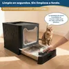 Katzenklo Edelstahl mit Deckel, Faltbare Geschlossene Produktbild-Vorschau 3