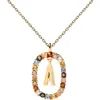 PDPAOLA Halskette LETTERS 18K gold plated silver gold Produktbild-Vorschau 4