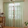 Set di 2 tende in pizzo verde menta con motivi floreali Anteprima dell’immagine prodotto 9