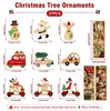 27 Holz-Weihnachtsanhänger, 9 Motive, Baumschmuck, Deko Voir les images du produit