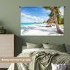 MuchoWow® Wandteppich Wandbehang Strand - Meer - Palmen Produktbild-Vorschau 4