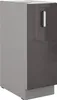 Küche Bianca Grey Hochglanz Grau Unterschrank 30 cm Produktbild-Vorschau 1