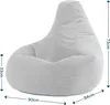 icon Sitzsack Bean Bag Dalton, Blaugrün, Cord, Groß, Produktbild-Vorschau 7