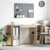 vidaXL Bureau Chêne Sonoma 130 x 50,5 x 75 cm Bois Voir les images du produit 2