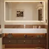 Elegantes Badezimmer-Set – Weißes Sinterstein-Waschbecken Produktbild-Vorschau 1