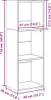 vidaXL Bücherregal Artisan-Eiche 40x30x114 cm Holzwerkstoff Produktbild-Vorschau 7