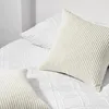 Topfinel Kissenbezug 40x40 Creme Kordsamt 2er Set Produktbild-Vorschau 5