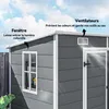 Outsunny Abri de jardin 2,54 m² cabane de jardin extérieur Voir les images du produit 9