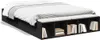 vidaXL Cadre de lit noir 120x190 cm bois composite Voir les images du produit 1